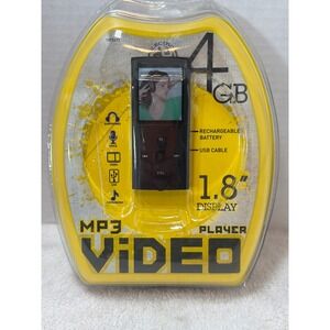 NIB Electro Brand MP3 Video Player 4GB 1.8 Inch Display Rechargeable MP2617